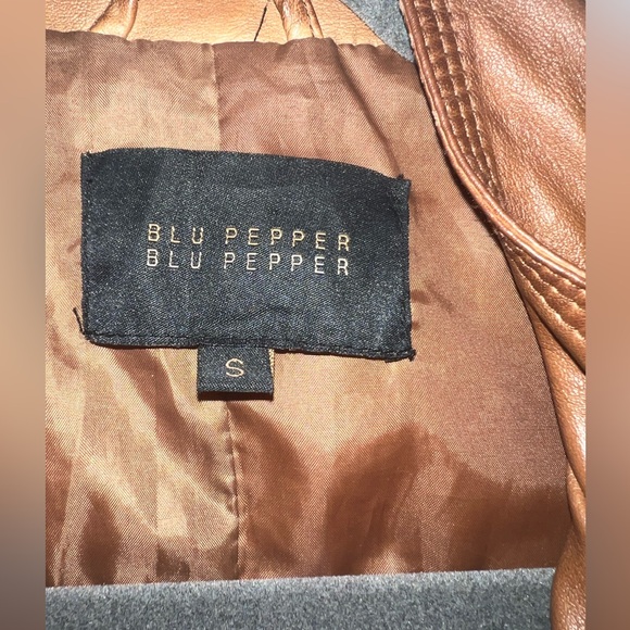 Blu Pepper size small faux leather jacket. Great condition. - Picture 4 of 9